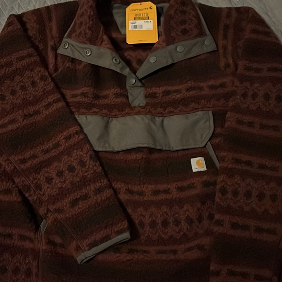 NWT Carhartt Relaxed Fit Fleece Pullover - Picture 2 of 2